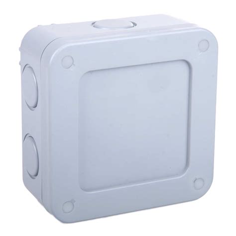 black 4-inch round waterproof junction box|masterplug small exterior junction box.